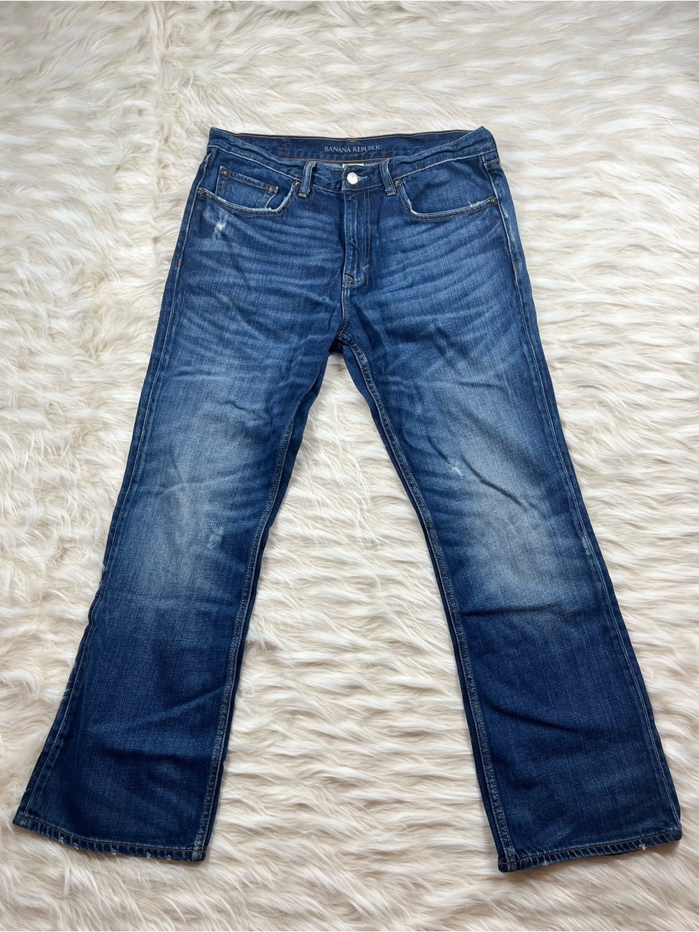 Banana Republic Jeans Men's 33x30 Mid Rise Bootcut Dark Wash